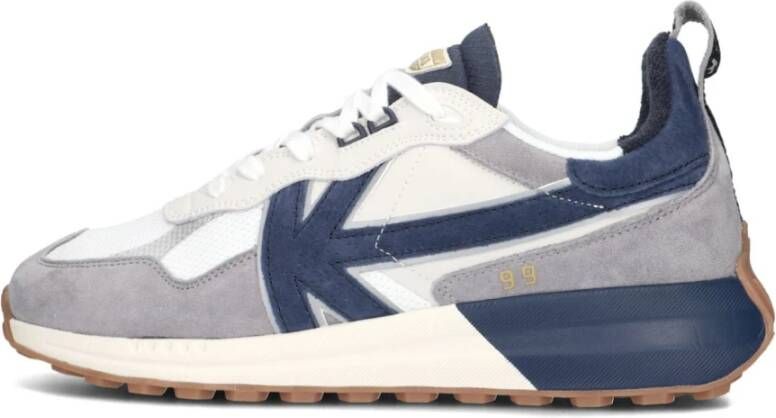 Kaotiko Blauwe Lage Sneakers voor Heren