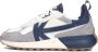 Kaotiko Vancouver Ivy chunky suède sneakers blauw multi - Thumbnail 3