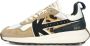 Kaotiko Detroit Glam Sneakers Dames Beige - Thumbnail 2