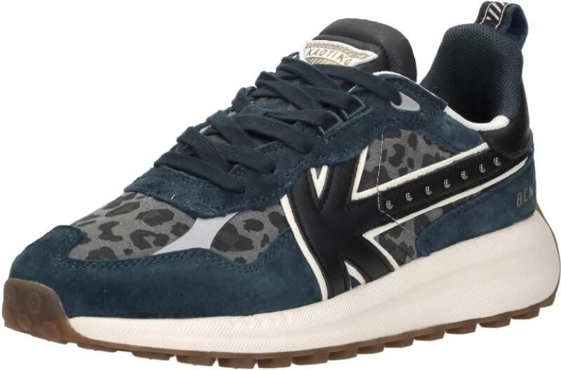 Kaotiko DETROIT GLAM Lage sneakersDames sneakers Blauw - Foto 4
