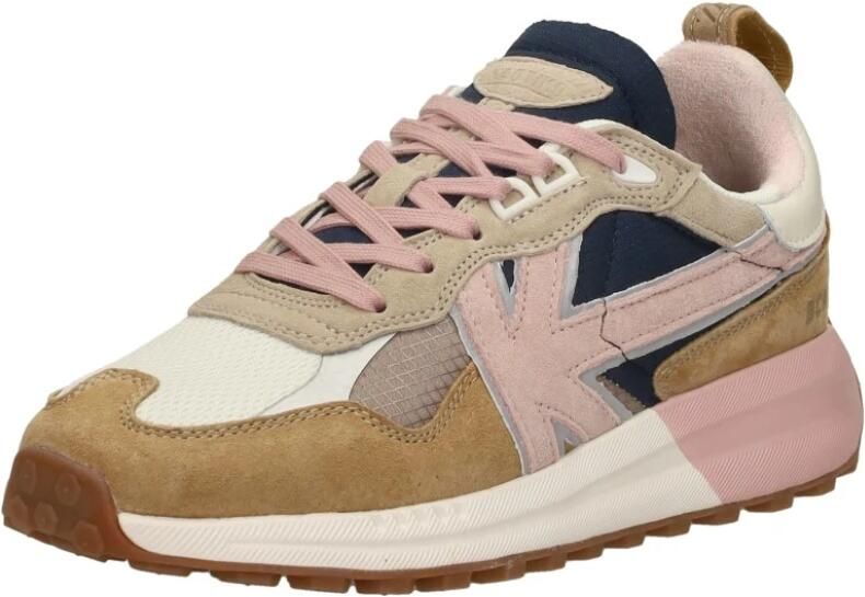 Kaotiko Detroit Sneakers Leren Sneaker Dames Blauw - Foto 3