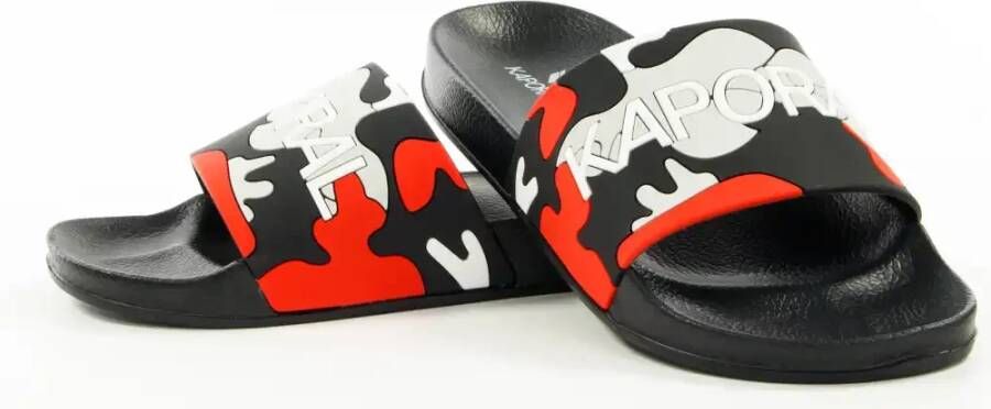 Kaporal Heren Slippers Grijs-Rood