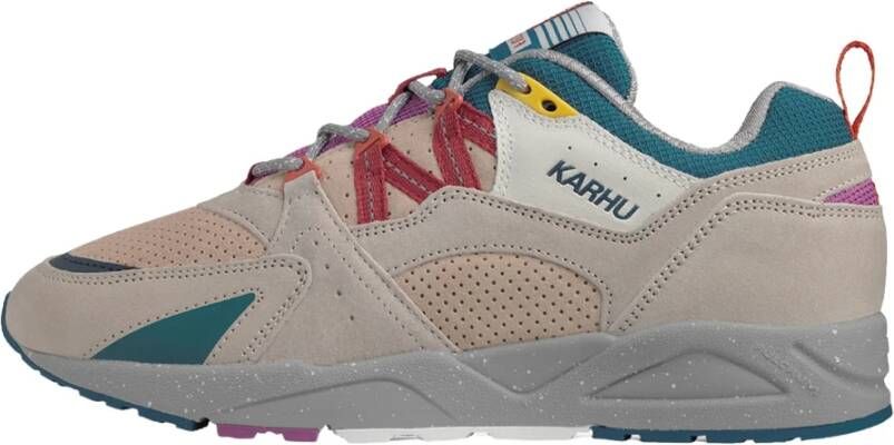 Karhu Logo Sneakers met Suède Bovenwerk en Rubberen Zool Multicolor Heren