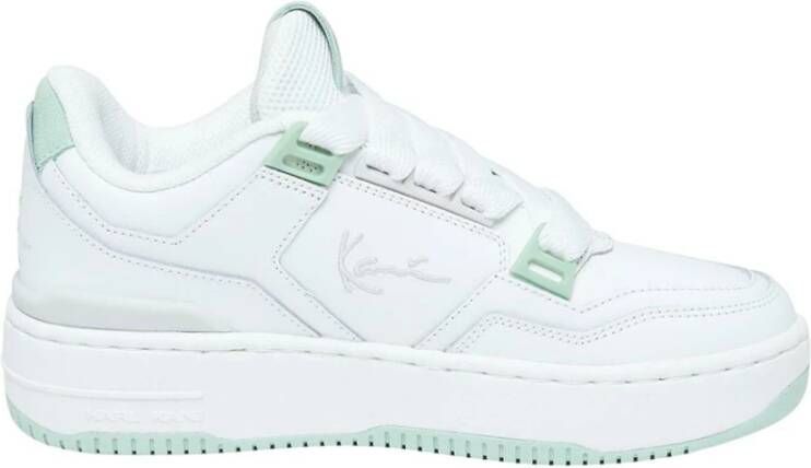 Karl Kani Samo Up Lxry Bold Sneakers Dames white green grey maat: 36.5 beschikbare maaten:36.5 37.5 38.5 39 40.5 41