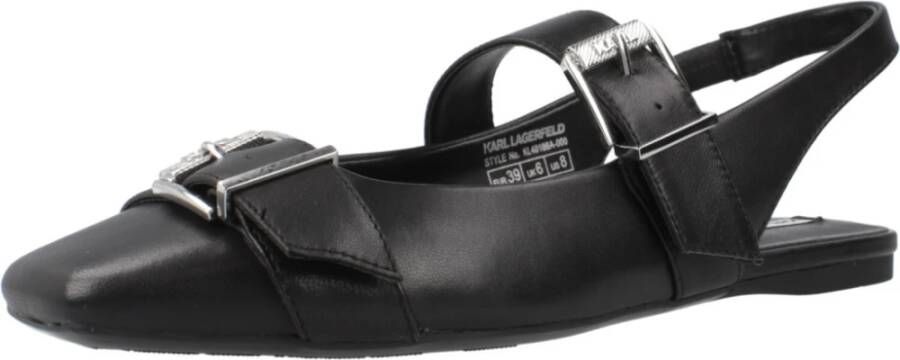 Karl Lagerfeld Konnie Double Buckle Sling in zwart - Foto 2