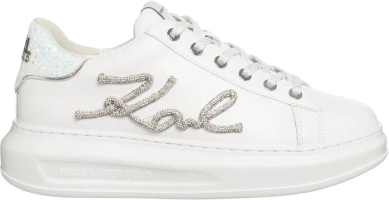 Karl Lagerfeld Sneakers KAPRI Signia Rhinestone Lo in wit