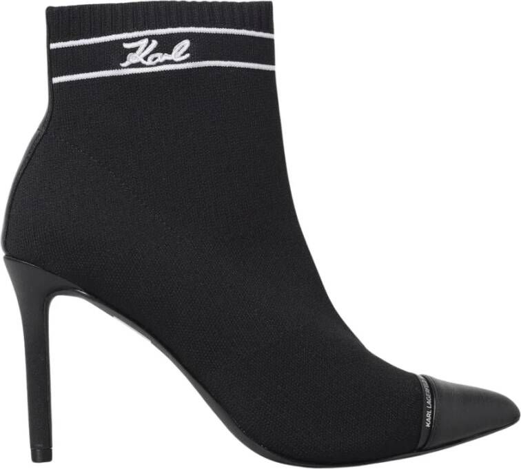 Karl Lagerfeld Gebreide Sock Boots Stiletto Hak