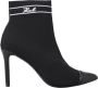 Karl Lagerfeld Gebreide Sock Boots Stiletto Hak - Thumbnail 1