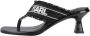 Karl Lagerfeld PANACHE II BORDER SLIDE Zwart - Thumbnail 2