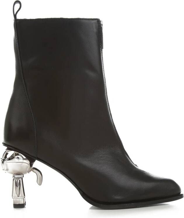 Karl Lagerfeld Ikon Enkellaars met Hak en Rits