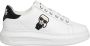 Karl Lagerfeld women's shoes leather trainers sneakers K Ikonik Kapri Wit Dames - Thumbnail 8