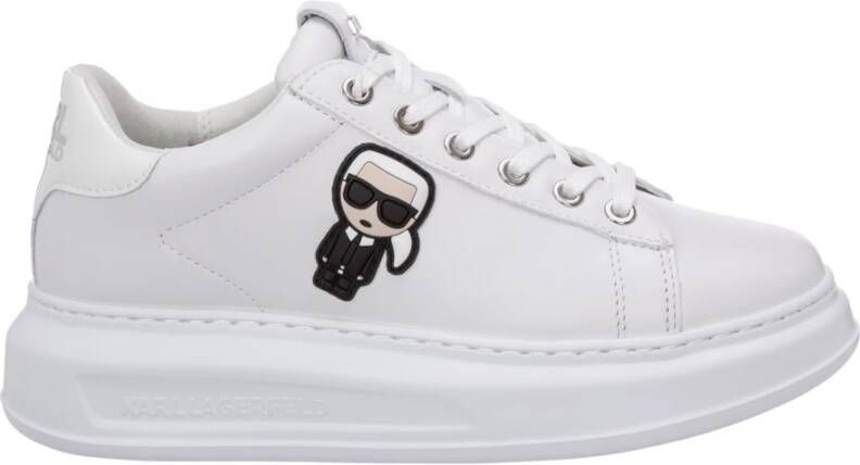 Karl Lagerfeld women shoes leather trainers sneakers K Ikonik Kapri Wit Dames