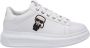 Karl Lagerfeld women shoes leather trainers sneakers K Ikonik Kapri Wit Dames - Thumbnail 1