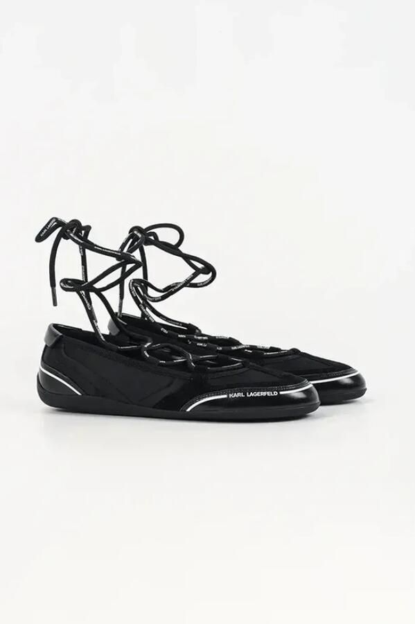Karl Lagerfeld Ballerina zwart wit - Foto 3