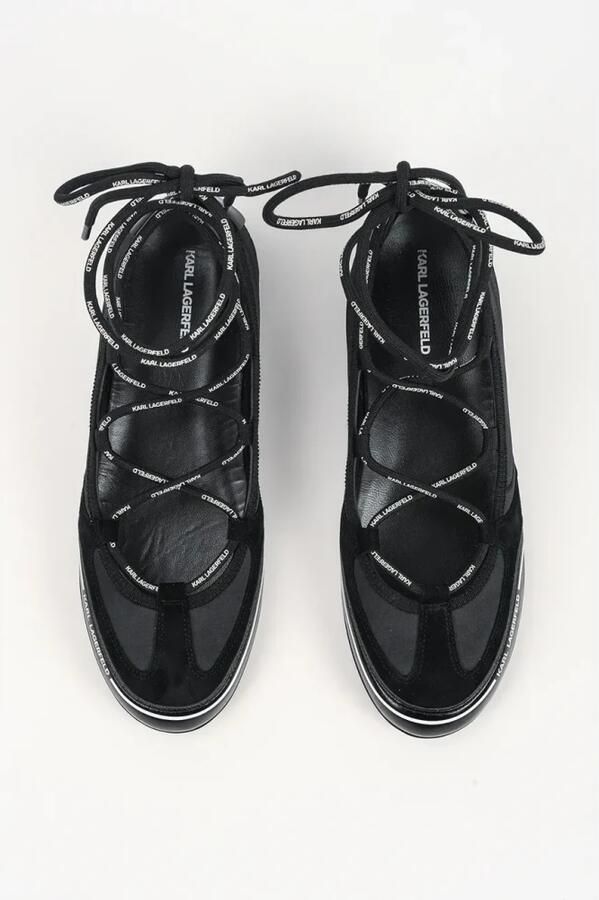 Karl Lagerfeld Ballerina zwart wit - Foto 4