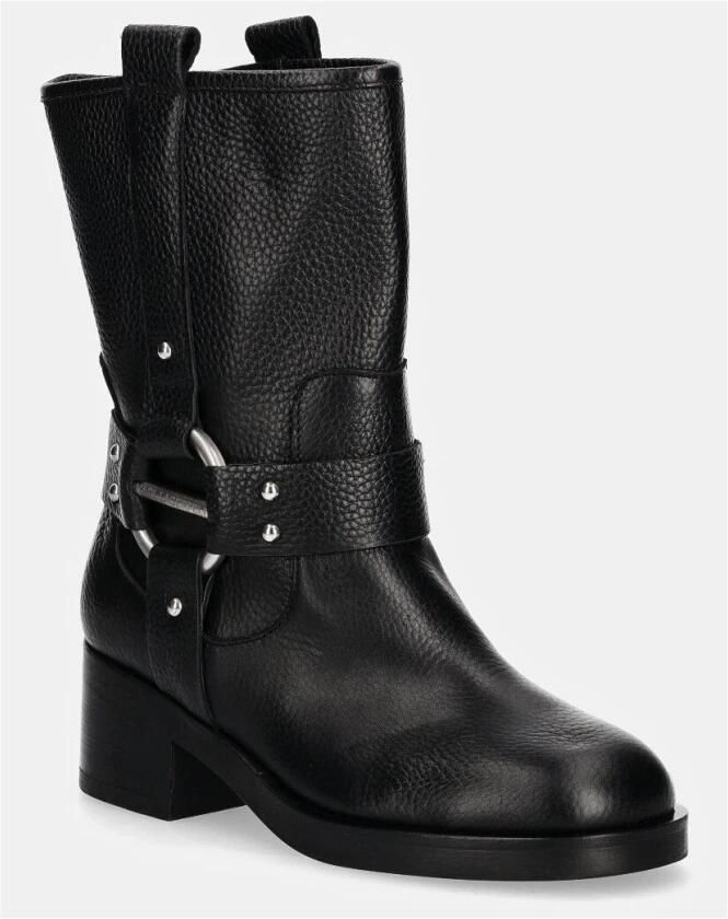 Karl Lagerfeld Boots Brooklyn Mid Leg Strap Boot in zwart - Foto 2