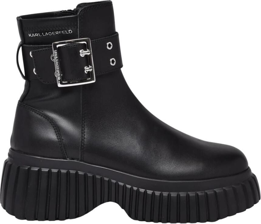 Karl Lagerfeld Buckle Midi Boot