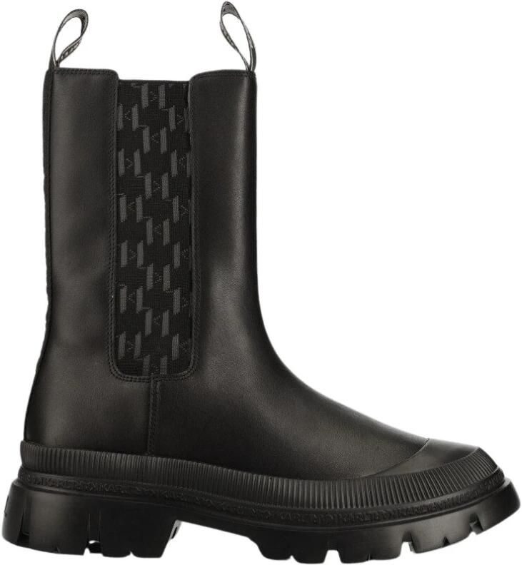 Karl Lagerfeld Monogram trekka high laarzen Zwart Heren