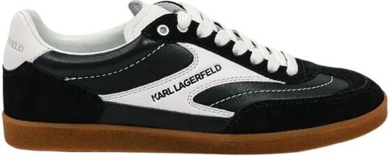 Karl Lagerfeld Sneakers laag 'KANDIDATE NIEDRIGE SPITZEN-SNEAKERS' zwart wit