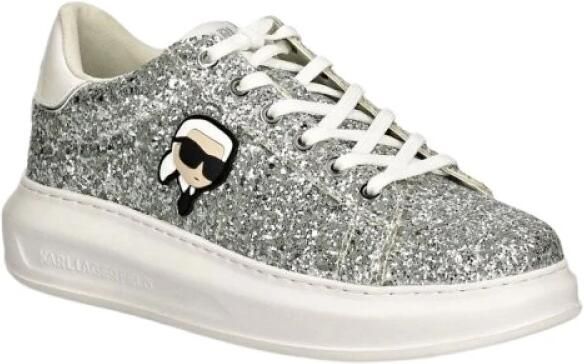 Karl Lagerfeld Glitter Sneakers Kapri Style Gray Dames - Foto 4