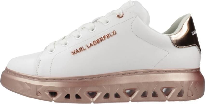 Karl Lagerfeld Low-Top Sneakers Kapri Kite Lo Lace Lthr in wit
