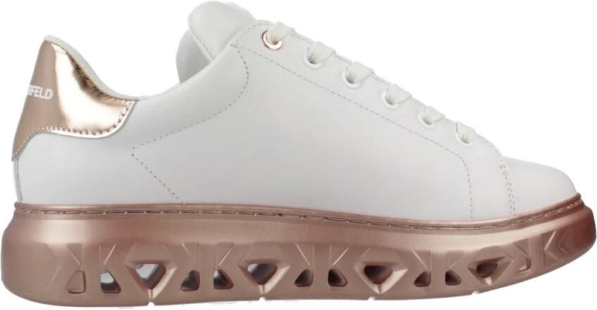 Karl Lagerfeld Low-Top Sneakers Kapri Kite Lo Lace Lthr in wit - Foto 5