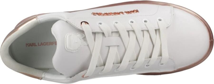 Karl Lagerfeld Low-Top Sneakers Kapri Kite Lo Lace Lthr in wit - Foto 7