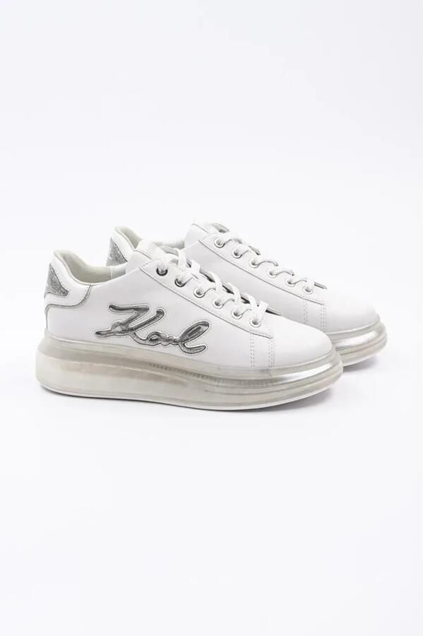 Karl Lagerfeld Low-Top Sneakers Kapri Kushion Signia Glitterflow in wit - Foto 2