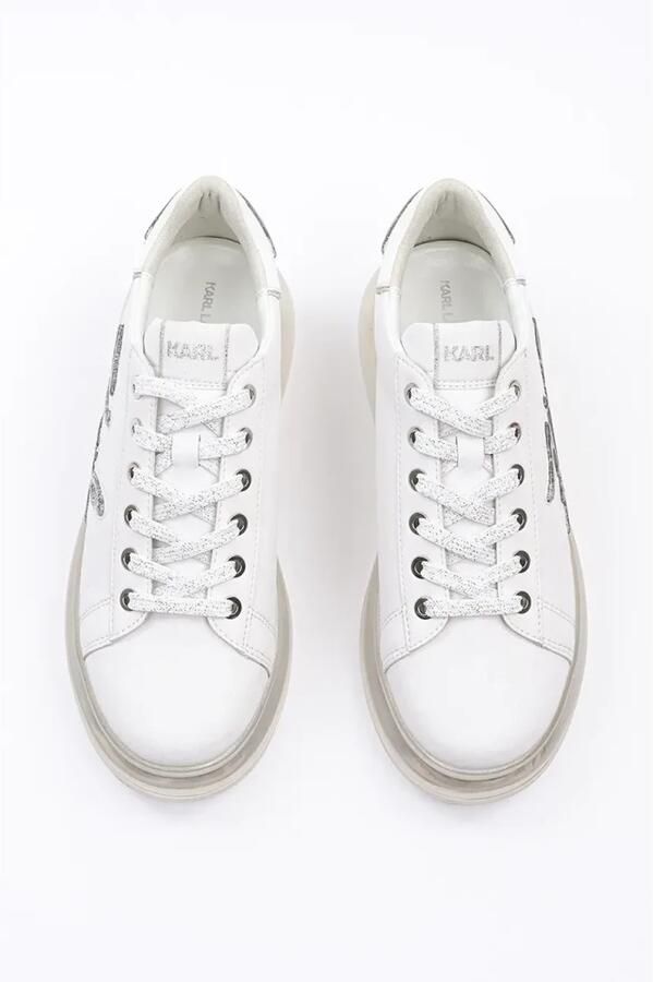 Karl Lagerfeld Low-Top Sneakers Kapri Kushion Signia Glitterflow in wit - Foto 4