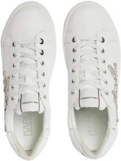 Karl Lagerfeld Sneakers KAPRI Signia Rhinestone Lo in wit - Foto 3