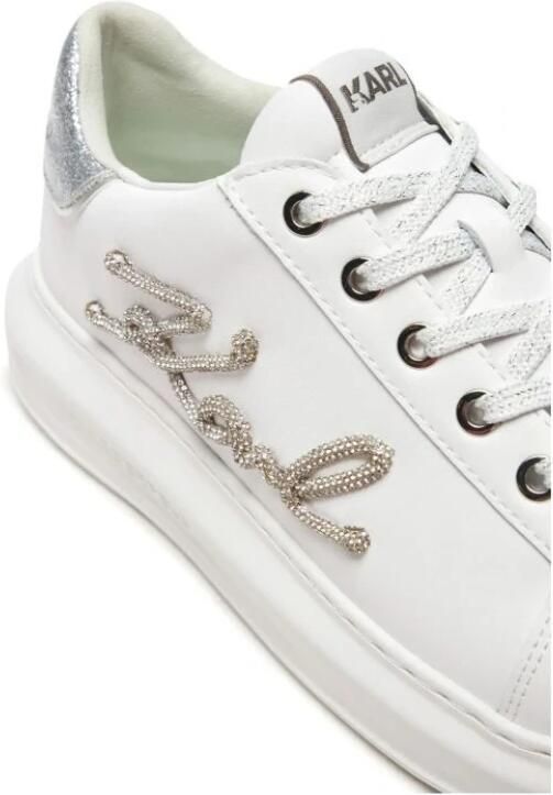 Karl Lagerfeld Low-Top Sneakers Kapri Signia Rhinestone Lo in wit - Foto 3