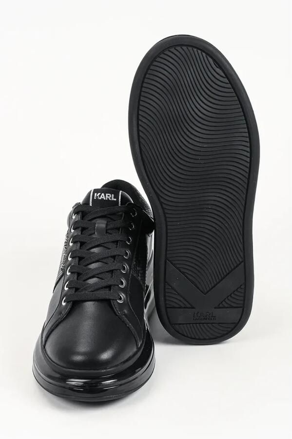 Karl Lagerfeld Sneakers laag basaltgrijs zwart wit - Foto 5
