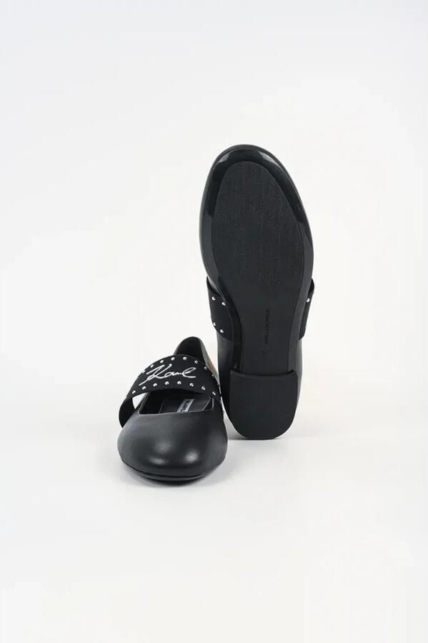 Karl Lagerfeld Ballerina zwart zilver - Foto 5