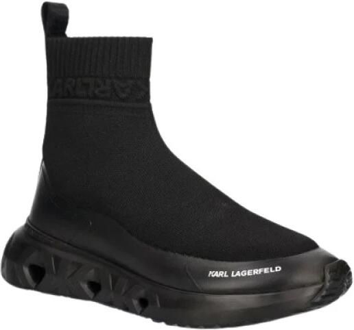 Karl Lagerfeld Sneakers hoog 'KITE RUN' zwart wit