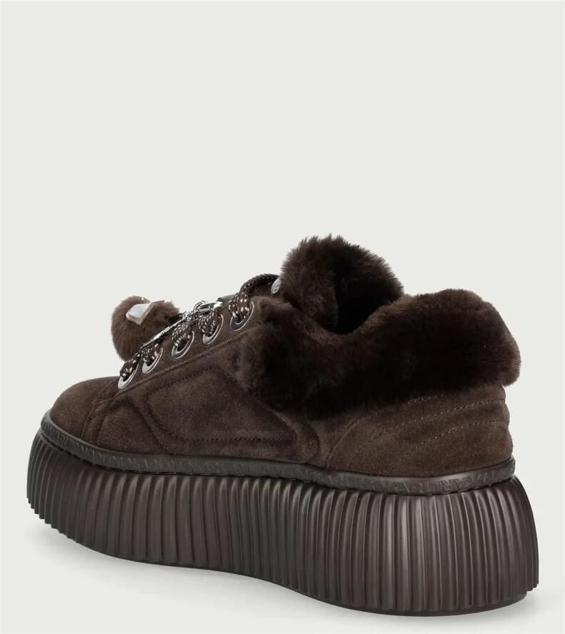 Karl Lagerfeld Sneakers laag donkerbruin goud - Foto 3