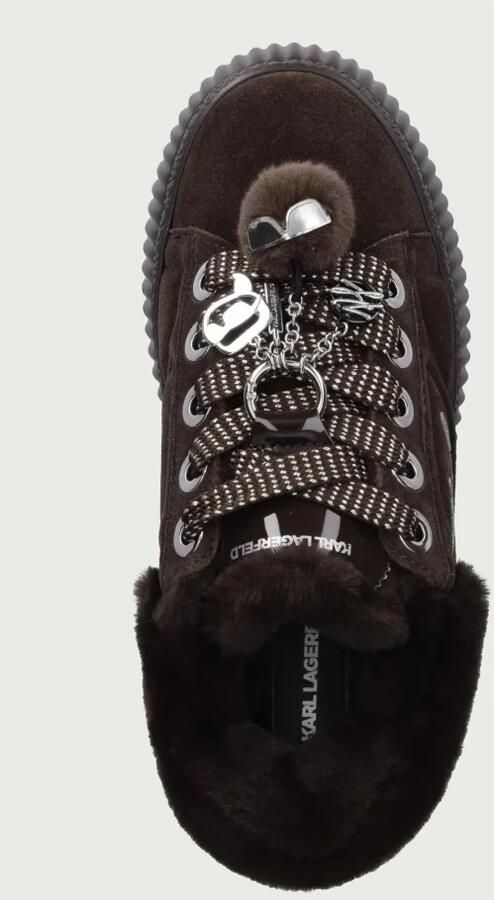 Karl Lagerfeld Sneakers laag donkerbruin goud - Foto 5