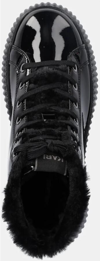 Karl Lagerfeld Sneakers Kreeper Lo Shine Mid Lace in zwart - Foto 5