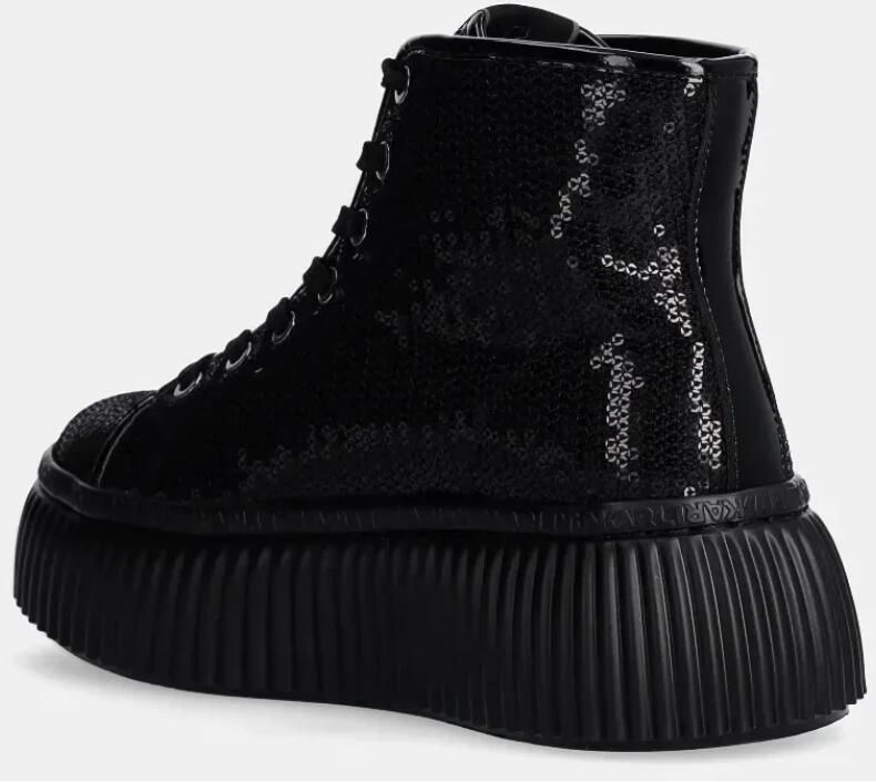 Karl Lagerfeld Sneakers Kreeper Lo Sparkle Mid Lace in zwart - Foto 2