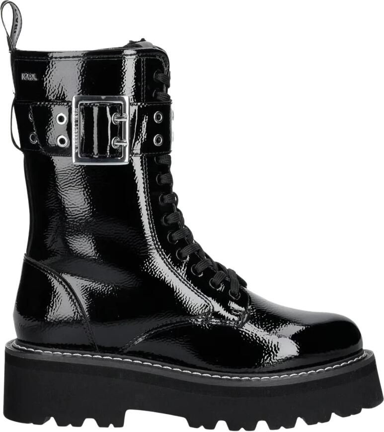 Karl Lagerfeld Kyla Lace-Up Buckle Laarzen