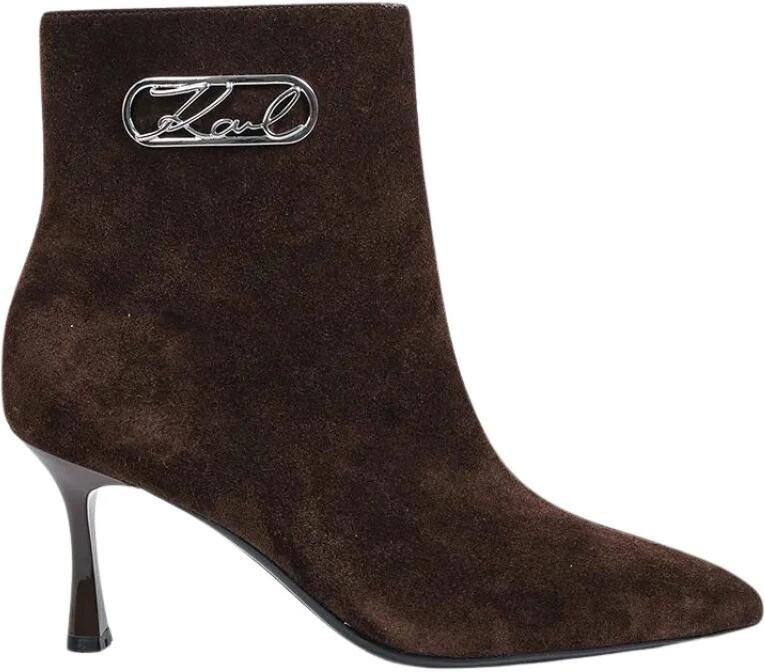 Karl Lagerfeld Sienna enkellaarsjes met hak