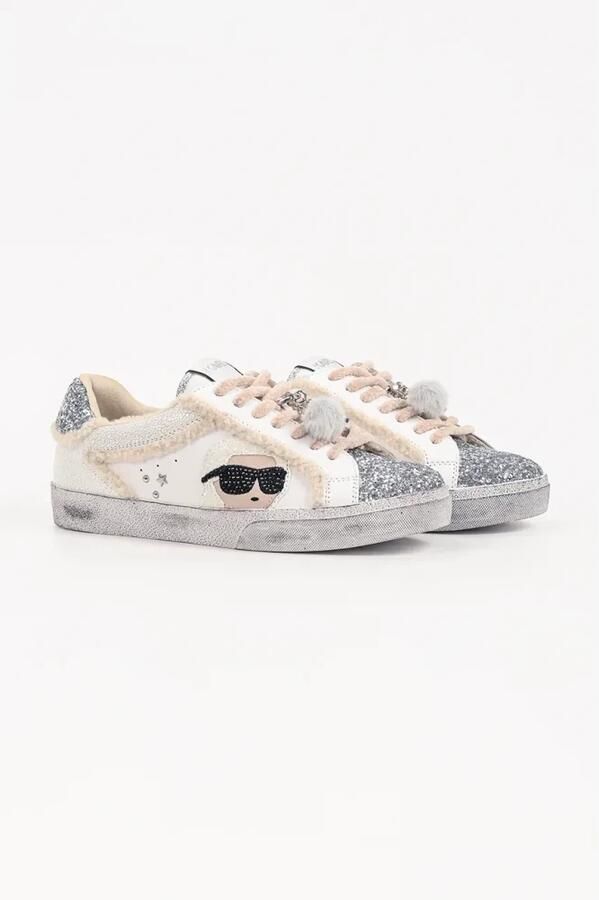 Karl Lagerfeld Sneakers Skool Ikonic Peep Lined Lo - Foto 4