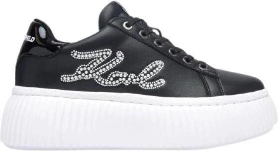 Karl Lagerfeld Sneakers laag zwart zilver