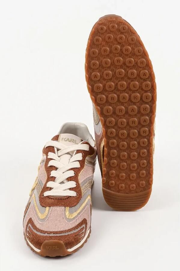 Karl Lagerfeld Sneakers laag beige bruin oudroze wit - Foto 6