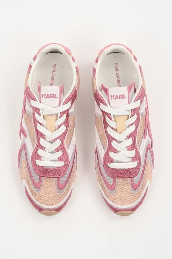 Karl Lagerfeld Low-Top Sneakers Venus Mesh Mix Lo Lace in poeder roze - Foto 3