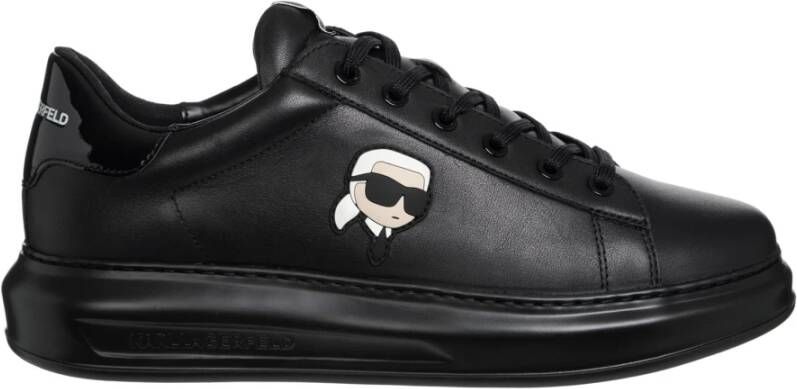 Karl Lagerfeld K Ikonik Kapri Sneakers Vetersluiting Effen Patroon Black Heren