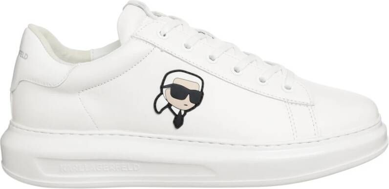 Karl Lagerfeld K Ikonik Kapri Sneakers Vetersluiting Effen Patroon White Heren