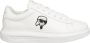 Karl Lagerfeld K Ikonik Kapri Sneakers Vetersluiting Effen Patroon White Heren - Thumbnail 2