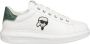 Karl Lagerfeld K Ikonik Kapri Sneakers Vetersluiting Effen Patroon White Heren - Thumbnail 1