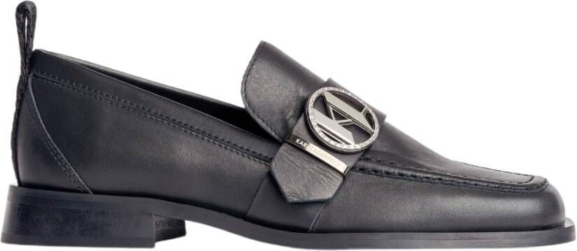 Karl Lagerfeld Klassieke Mocassin Stijl Schoen Black Dames