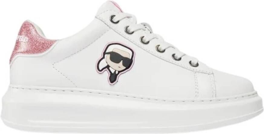 Karl Lagerfeld Zwarte leren schoudertas sneakers - Foto 2